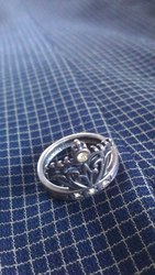 Кольцо сережки серебро 925